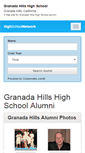 Mobile Screenshot of granadahillshighschool.org
