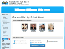 Tablet Screenshot of granadahillshighschool.org